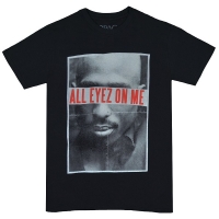 2PAC Tupac All Eyez On Me Tシャツ BLACK