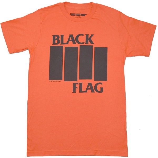 BLACK FLAG Bars ＆ Logo Tシャツ ORANGE | TRADMODE