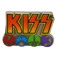 KISS Logo & Icons ピンバッジ