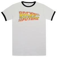 BACK TO THE FUTURE Worn Logo トリム Tシャツ