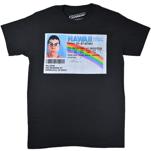 SUPERBAD スーパーバッド 童貞ウォーズ Drivers License Tシャツ 