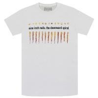 NINE INCH NAILS The Downward Spiral Tシャツ WHITE