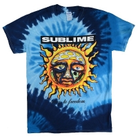 SUBLIME 40oz To Freedom Blue Tie-Dye Tシャツ