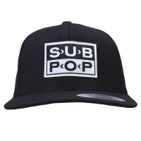 SUB POP RECORDS Logo スナップバックキャップ BLACK