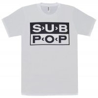 SUB POP RECORDS Logo Tシャツ WHITE