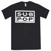 SUB POP RECORDS Logo Tシャツ BLACK