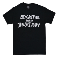 THRASHER Skate And Destroy Tシャツ BLACK